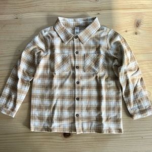 Colored organics tan flannel